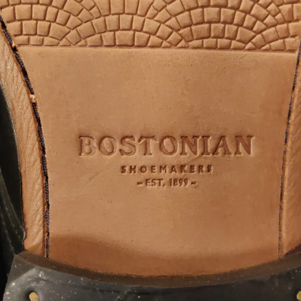 Bostonian Hommes Black Leather Men's Chukka Ankle Shoes Boots Y2k Academia Retro